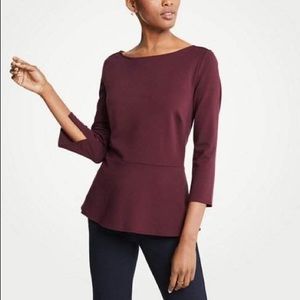 2/$25 ‼️ Ann Taylor 3/4 Sleeve Maroon Top